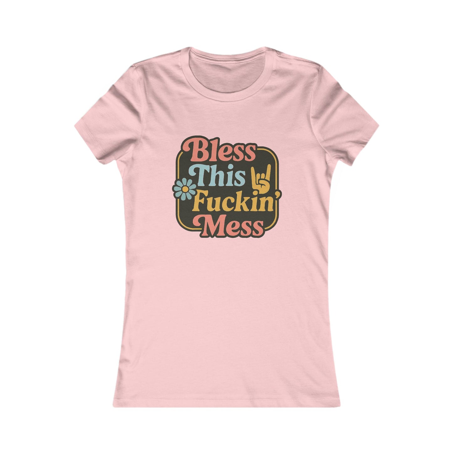 Bless This Mess Graphic Tee for Women – Casual and Fun Shirt