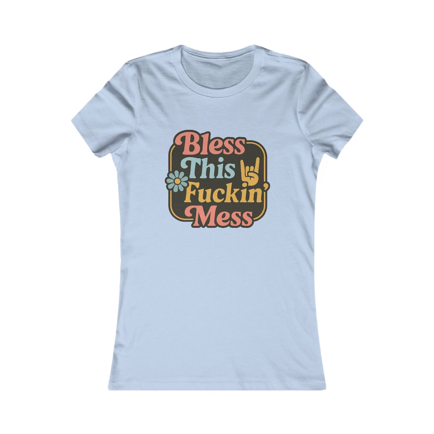 Bless This Mess Graphic Tee for Women – Casual and Fun Shirt