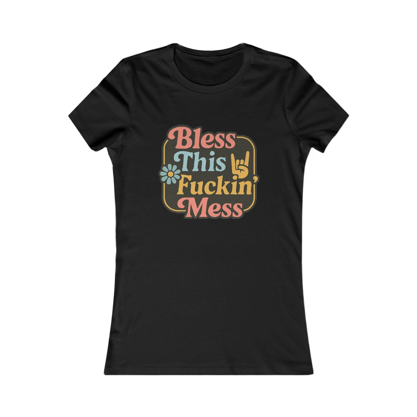 Bless This Mess Graphic Tee for Women – Casual and Fun Shirt
