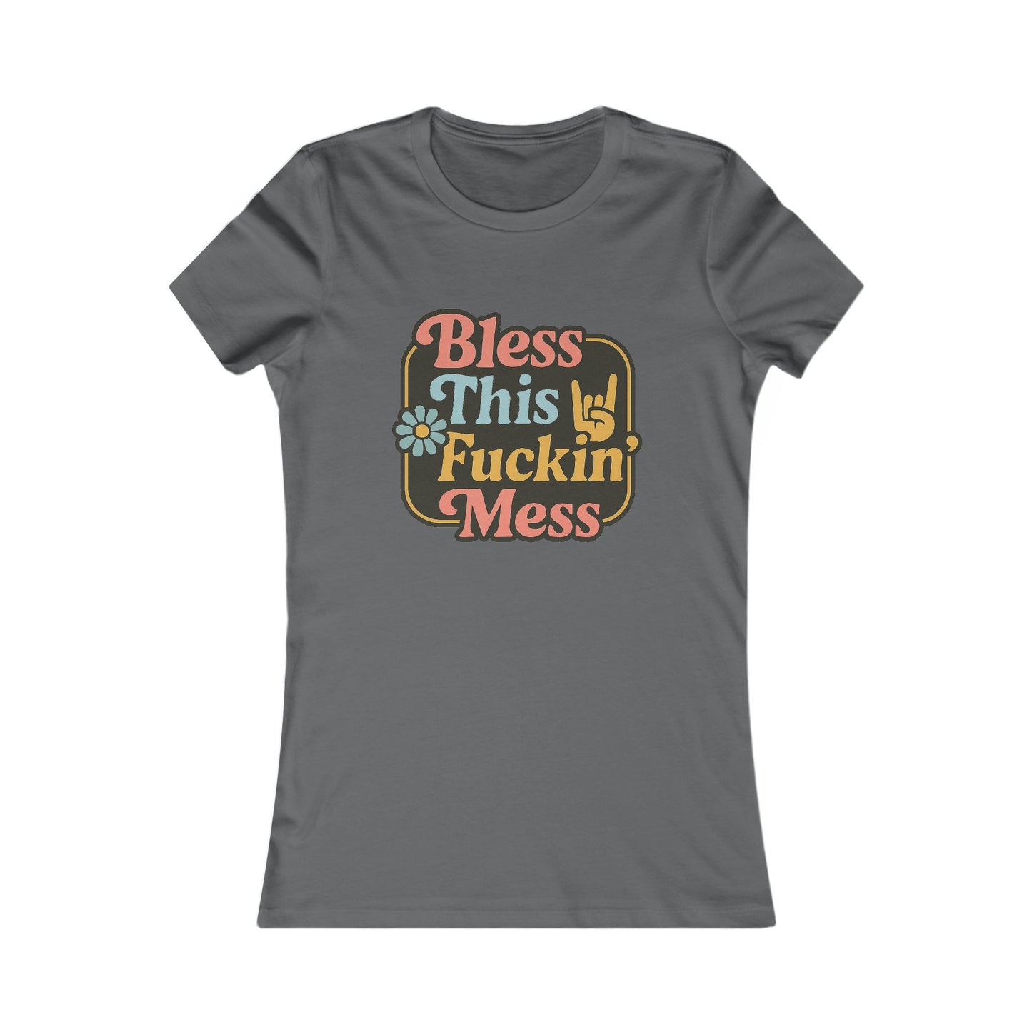 Bless This Mess Graphic Tee for Women – Casual and Fun Shirt
