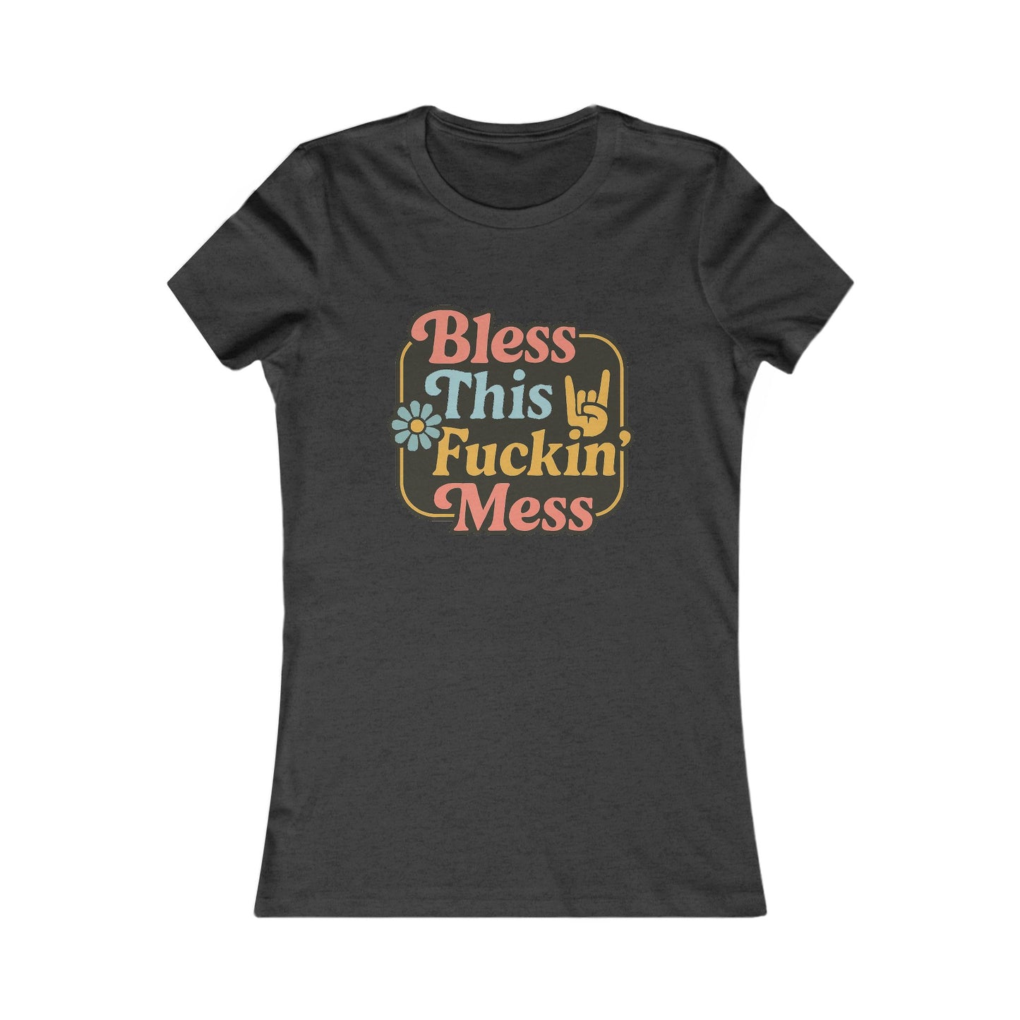 Bless This Mess Graphic Tee for Women – Casual and Fun Shirt